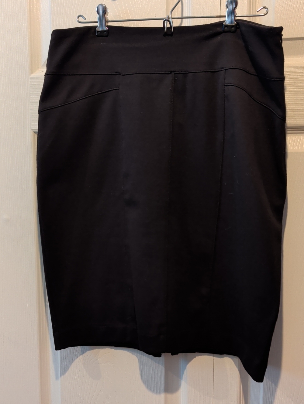 Jennifer Lopez Black Pencil Skirt with Panel Seams